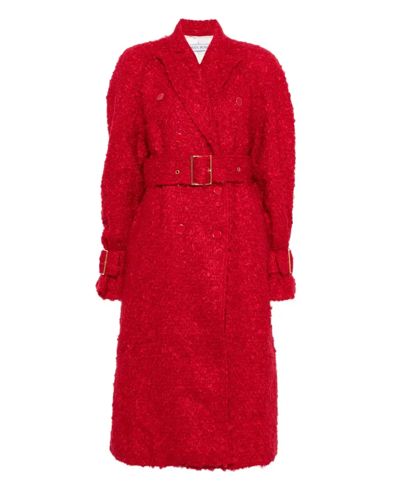 Rowen Rose Tweed-Trenchcoat - Rot Rot
