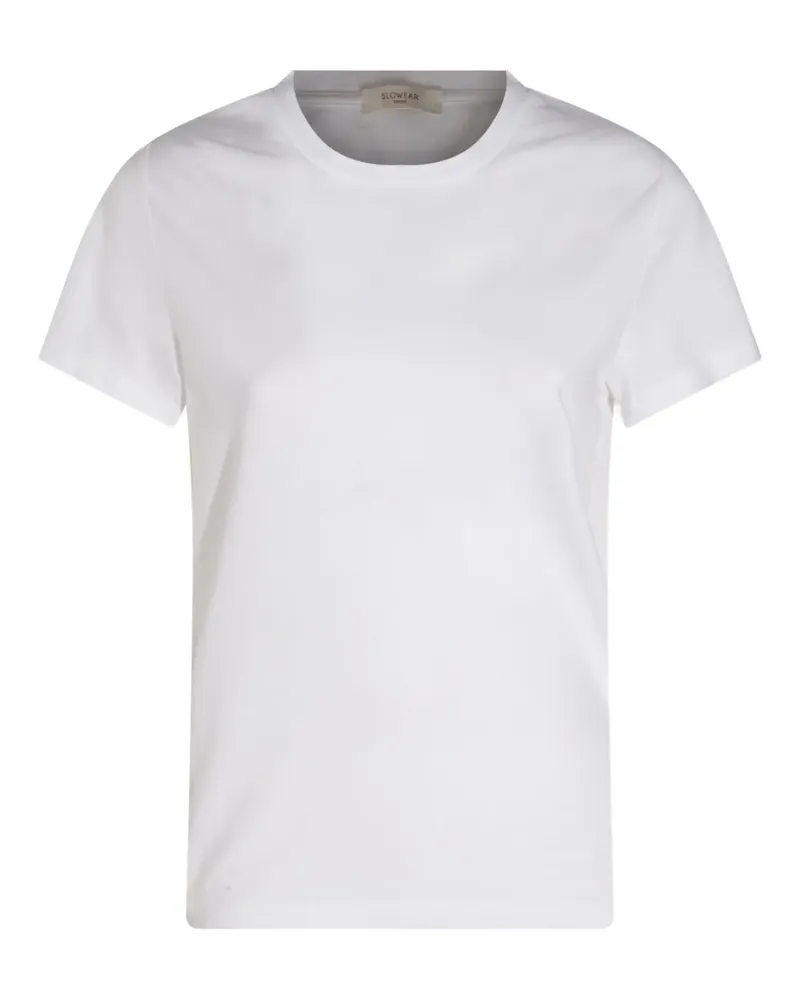 Zanone T-Shirt mit rundem Ausschnitt - Weiß Weiß