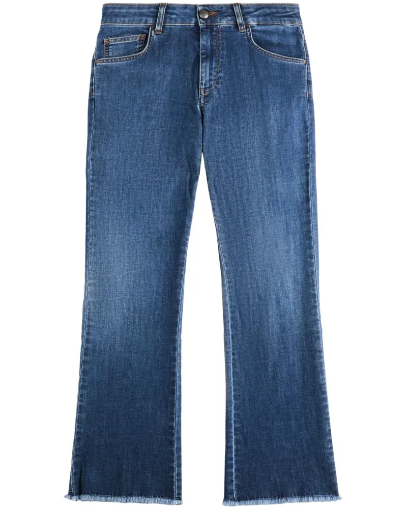 Fay Klassische Cropped-Jeans - Blau Blau