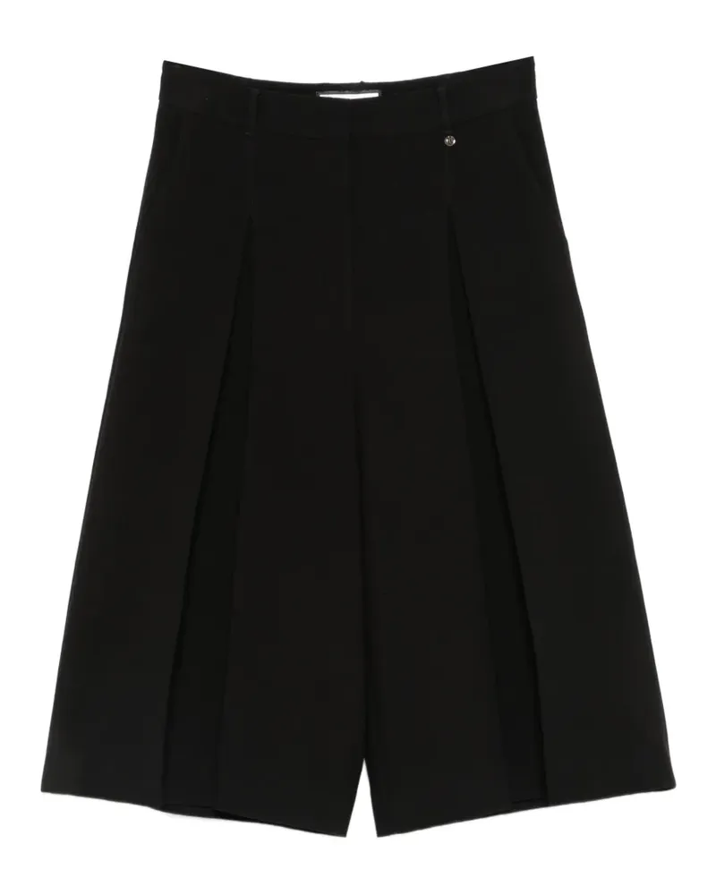 NISSA Weite Shorts mit Bundfalten - Schwarz Schwarz