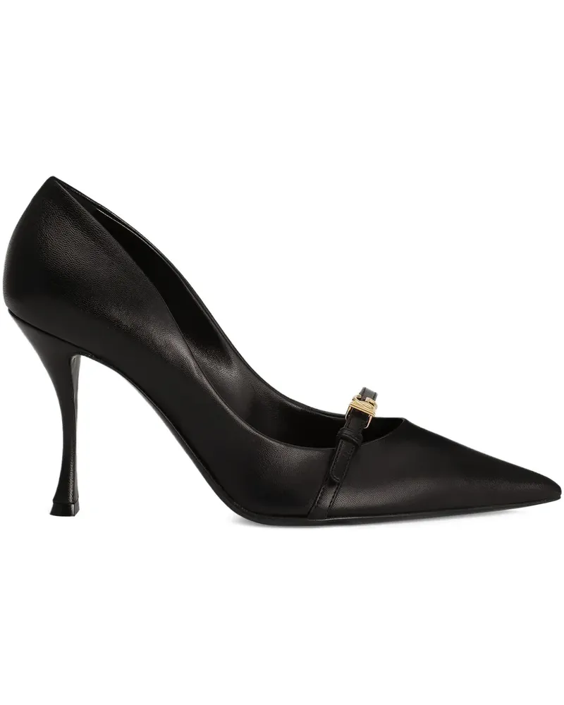 Dolce & Gabbana Pumps mit spitzer Kappe 90mm - Schwarz Schwarz