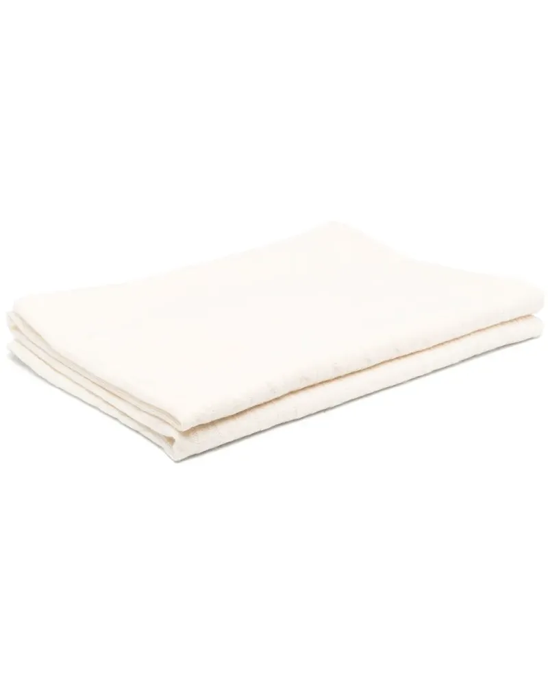 Ralph Lauren Home Kaschmirdecke mit Zopfmuster 60cm x 60cm - Nude Nude
