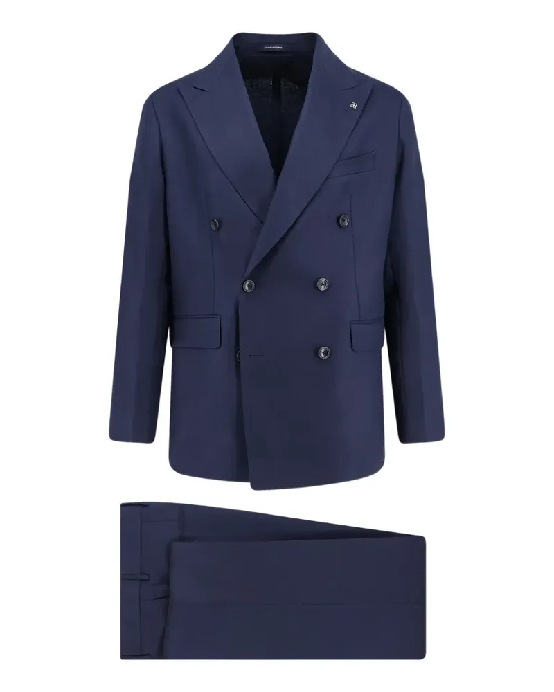 Tagliatore Doppelreihiger Anzug - Blau Blau