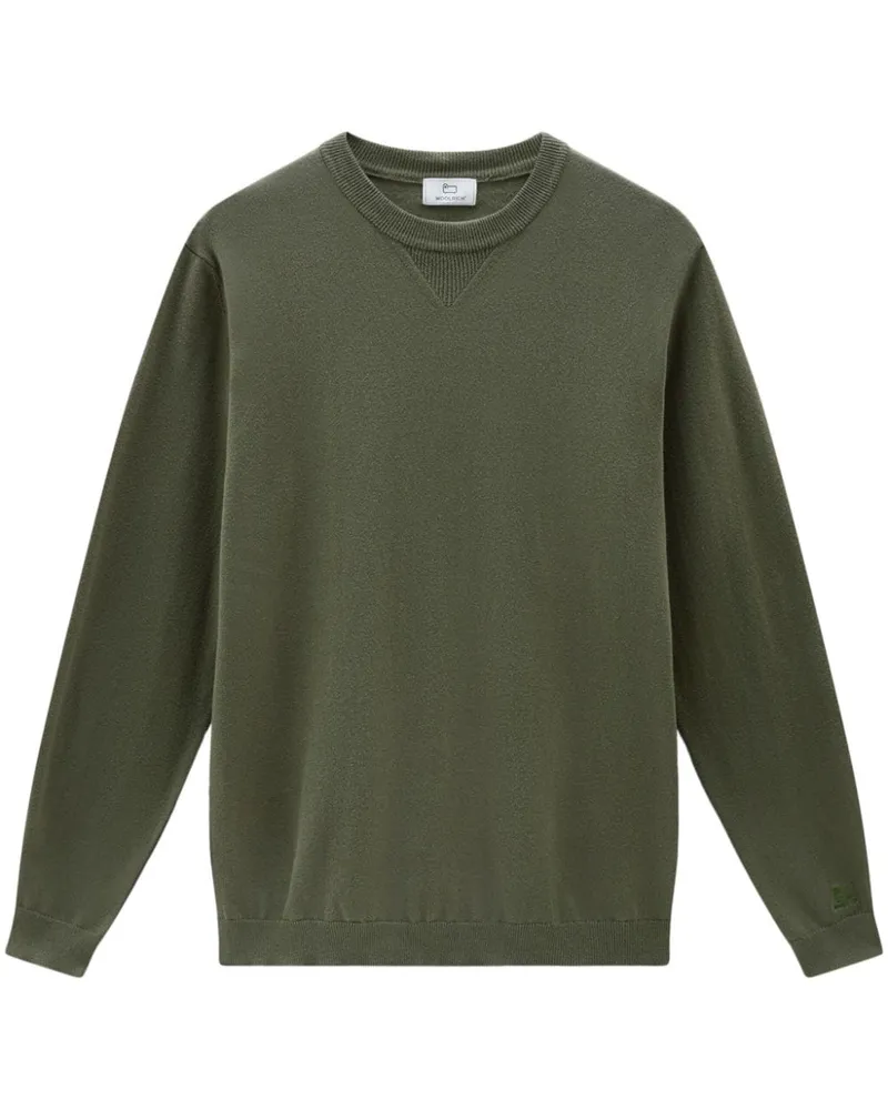 Woolrich Pullover mit Logo-Stickerei - Grün Grün