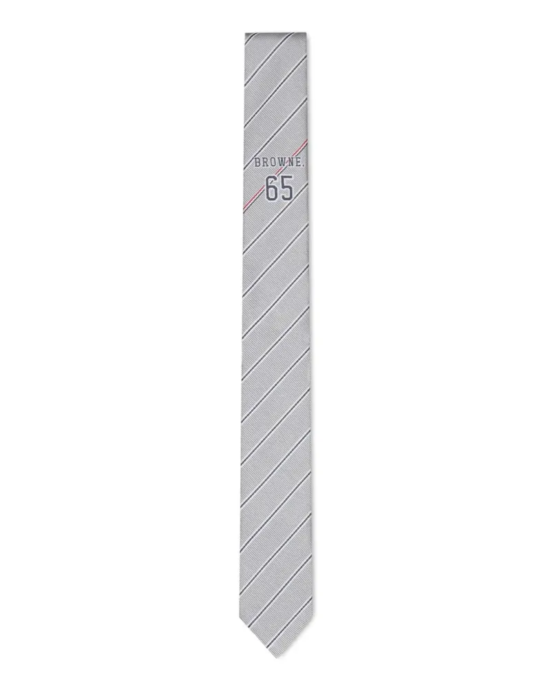 Thom Browne Browne 65 Jacquard-Krawatte - Grau Grau