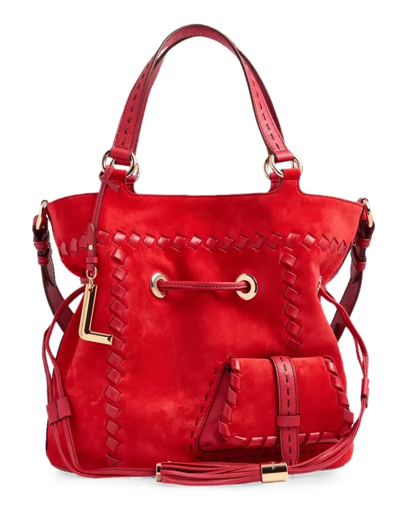 Lancel medium Premier Flirt whipstitched bucket bag - Rot Rot