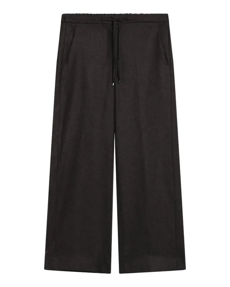 Max Mara Wide-Leg-Hose mit Kordelzug - Braun Braun