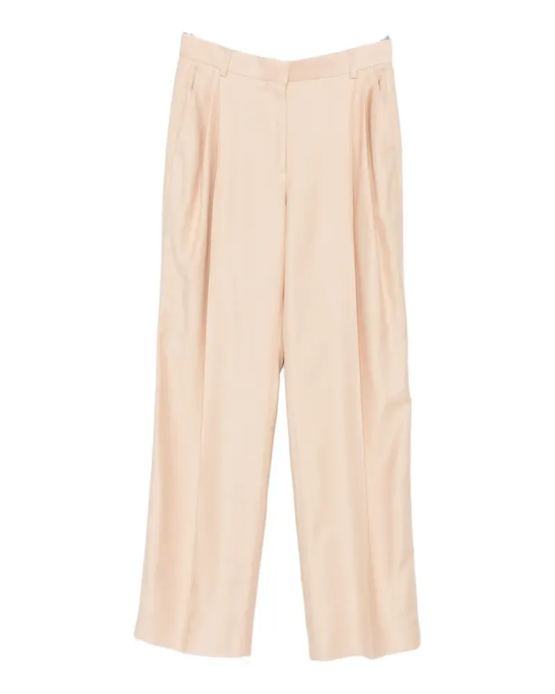 Stella McCartney pleated wide-leg trousers - Nude Nude