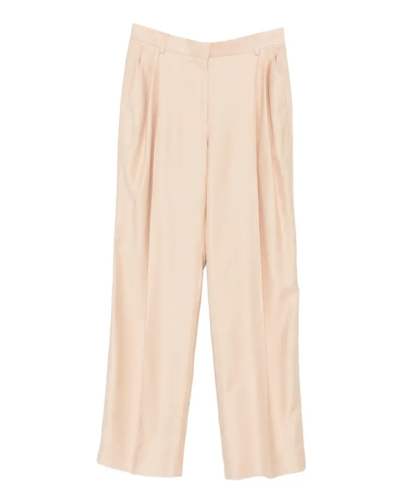Stella McCartney pleated wide-leg trousers - Nude Nude