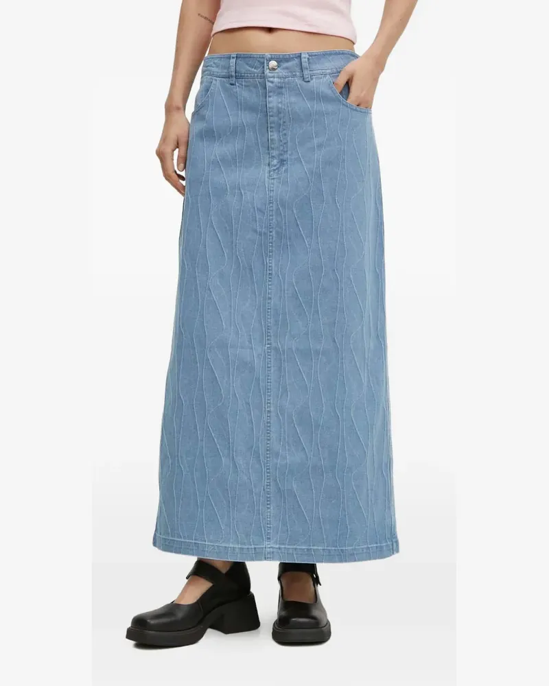 Résumé wave-pattern maxi skirt - Blau Blau