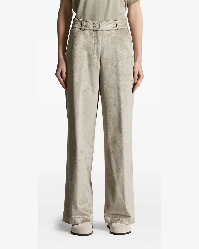 Peserico Straight-Leg-Hose mit Falten - Grün Grün