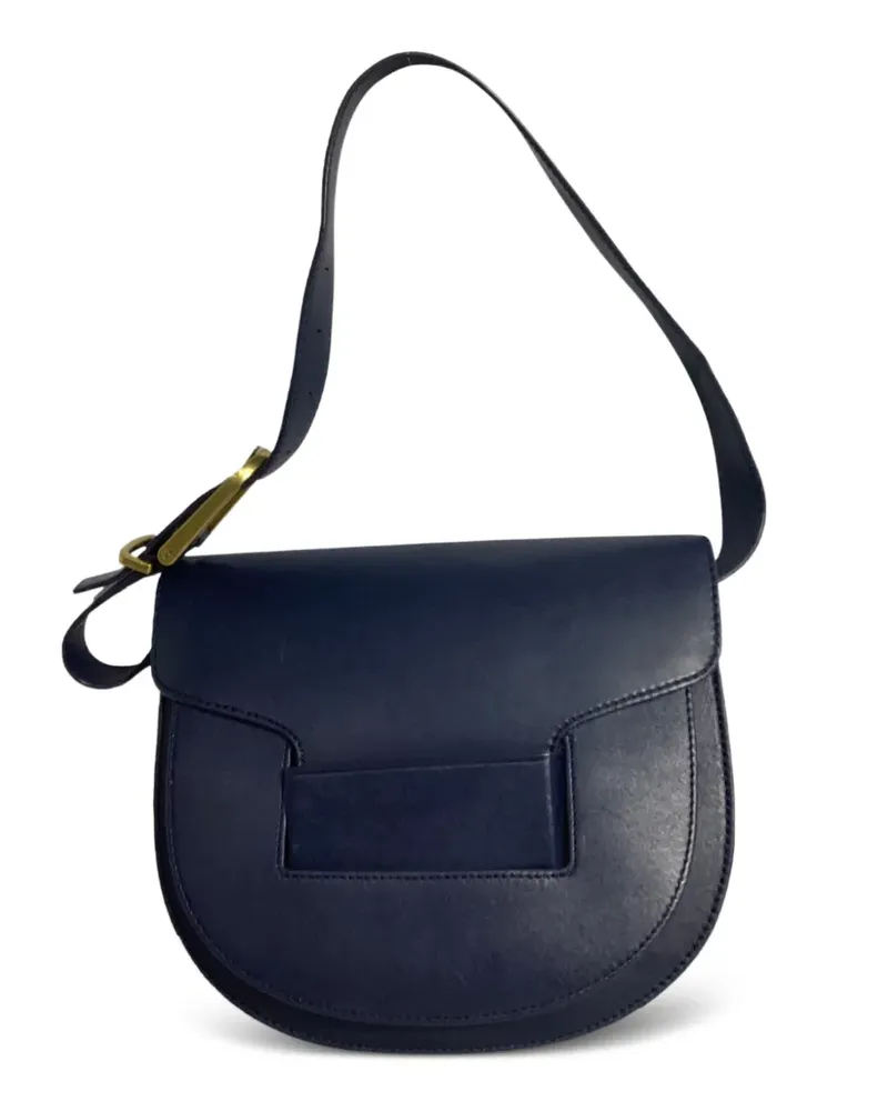 Tory Burch C-Me Schultertasche mit Klappe - Blau Blau