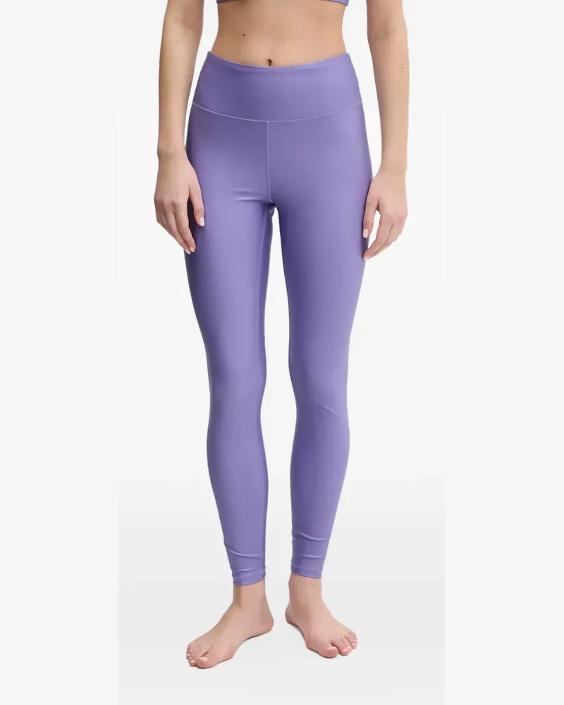 Casall Glitz logo-print high-waisted leggings - Violett Violett