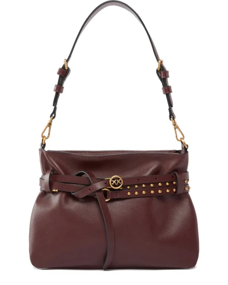 Pinko Schultertasche mit Nieten - Rot Rot