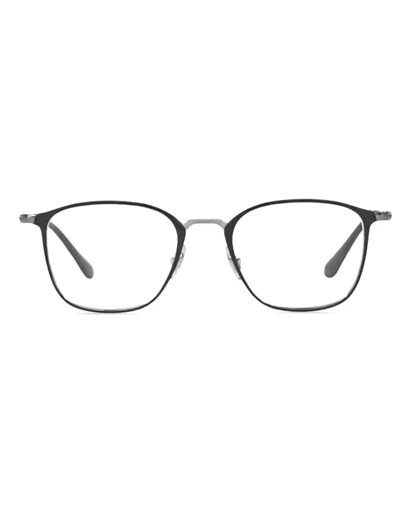 Ray Ban Eckige Brille mit Metallgestell - Grau Grau