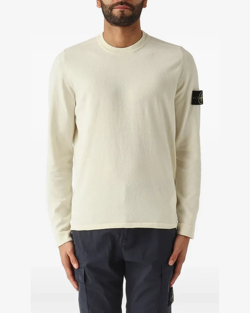 Stone Island 5100062 Light Raw Hand Pullover aus Bio-Baumwolle - Nude Nude