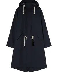 Jil Sander Parka mit Kapuze Blau