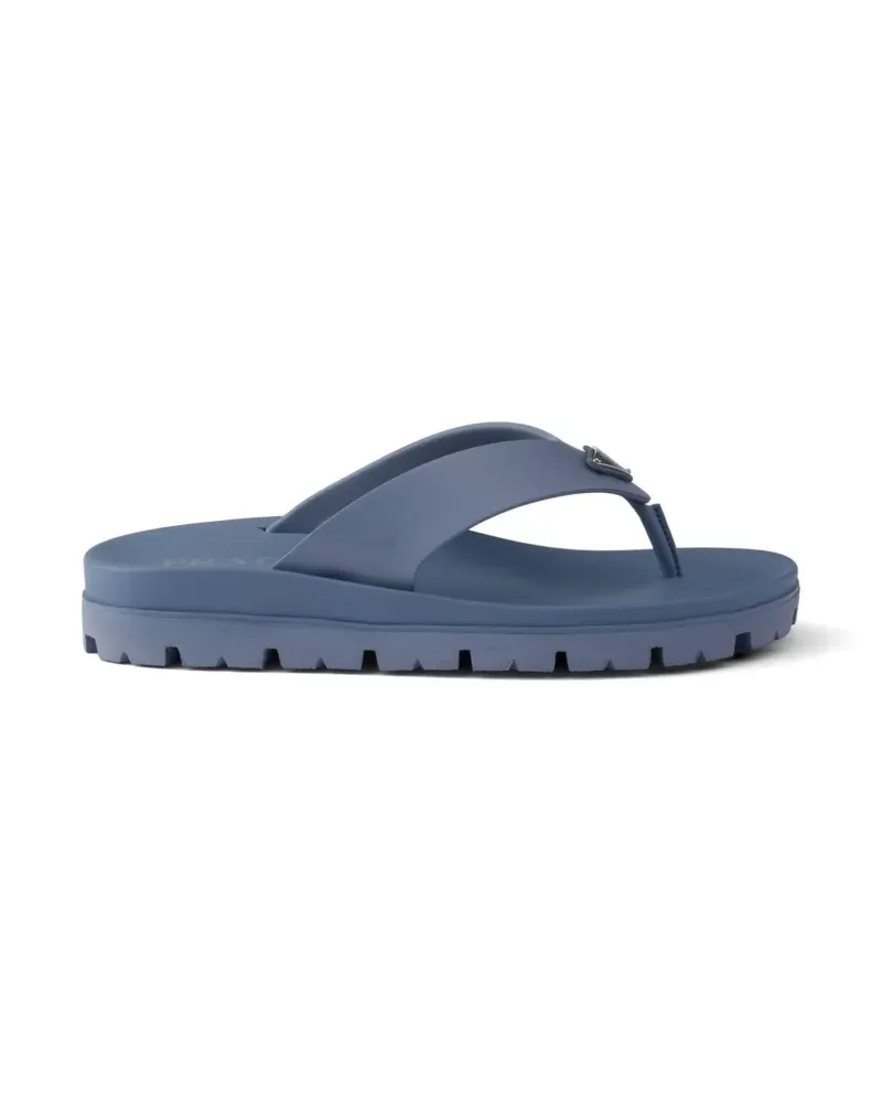 Prada rubber thong sandals - Blau Blau
