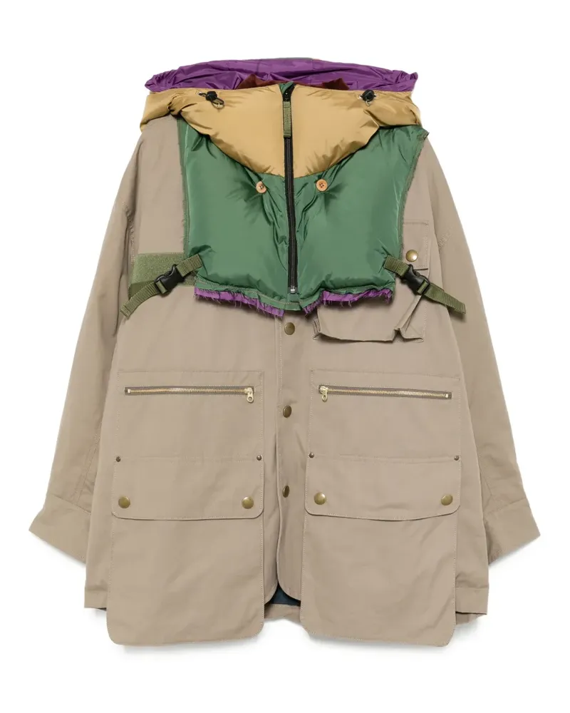 kolor Jacke mit abnehmbarer Kapuze - Braun Braun