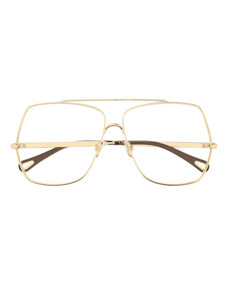 Chloé Brille mit geometrischem Gestell - Gold Gold