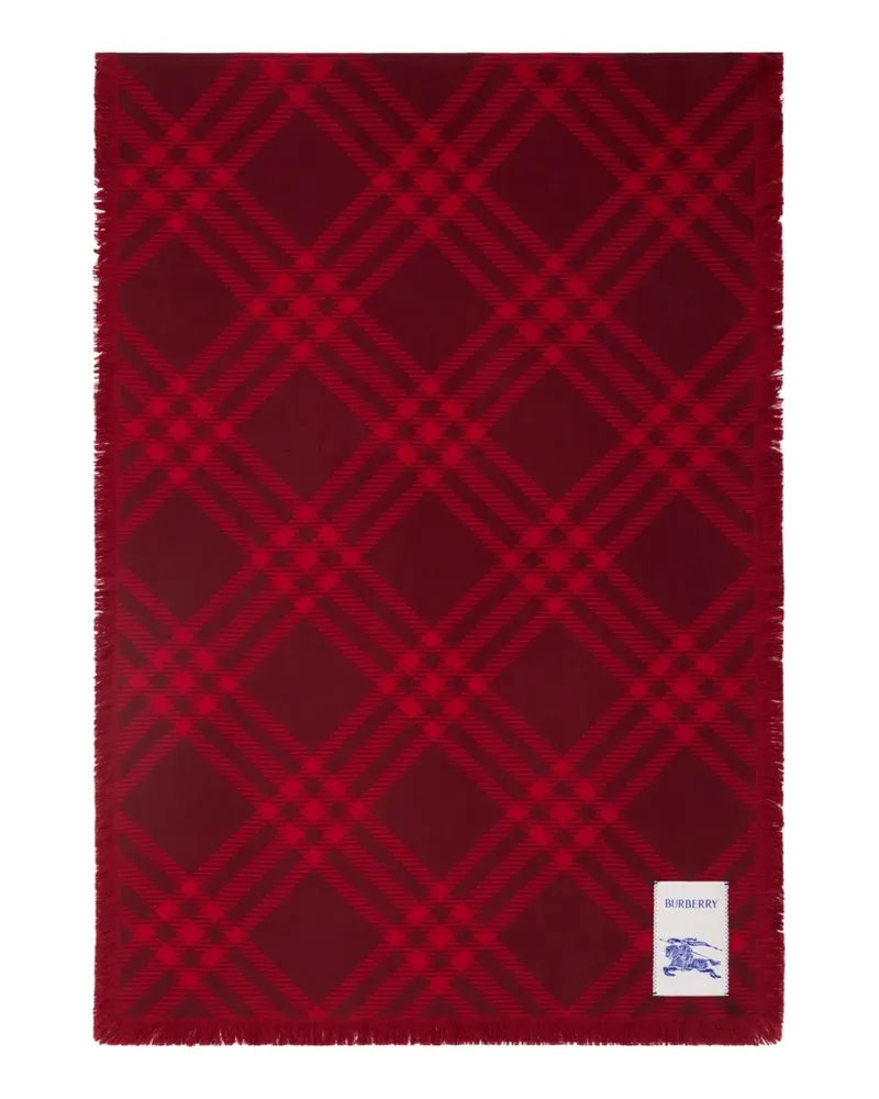 Burberry Karierter Schal - Rot Rot