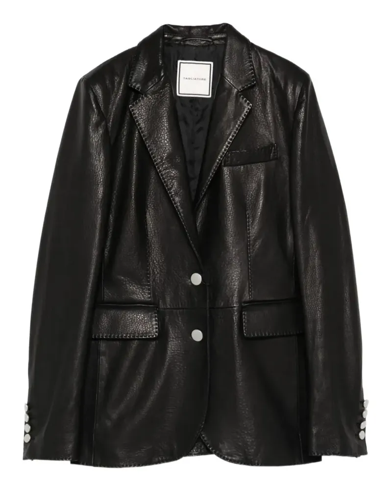 Tagliatore leather jacket - Schwarz Schwarz
