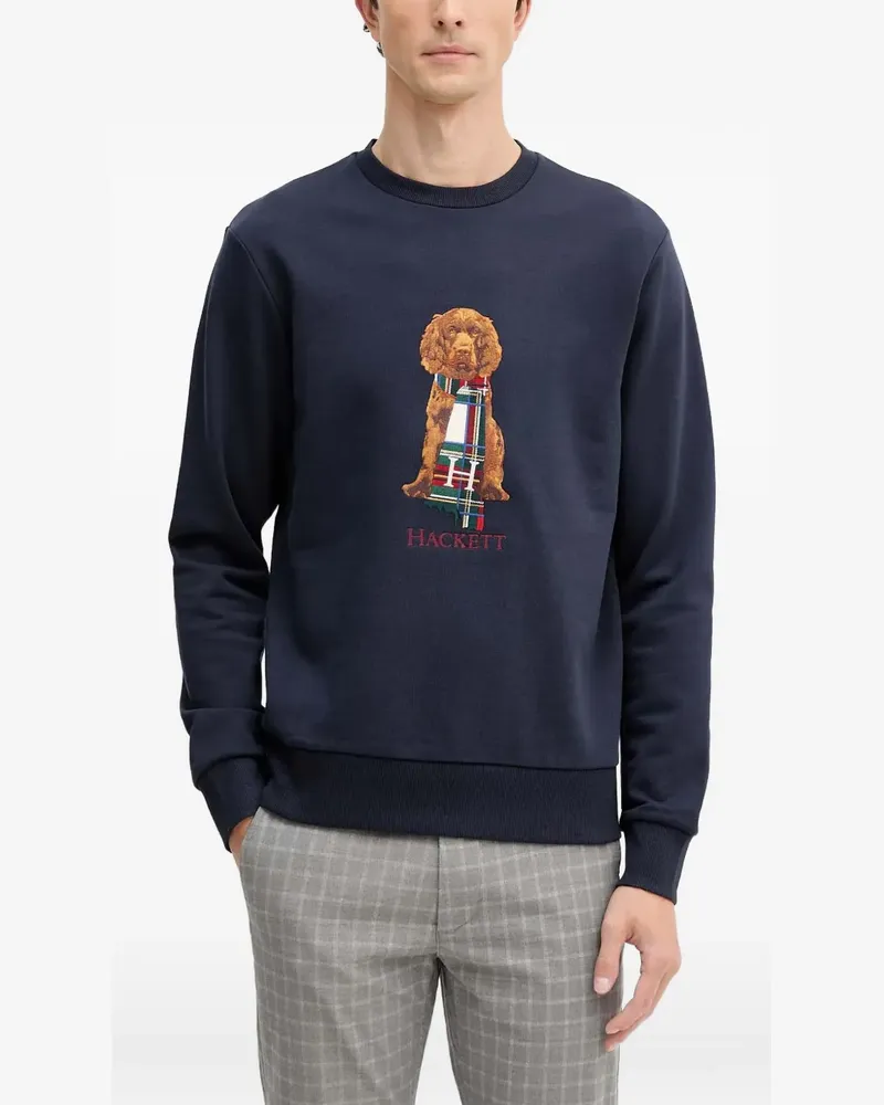 Hackett graphic-print sweatshirt - Blau Blau