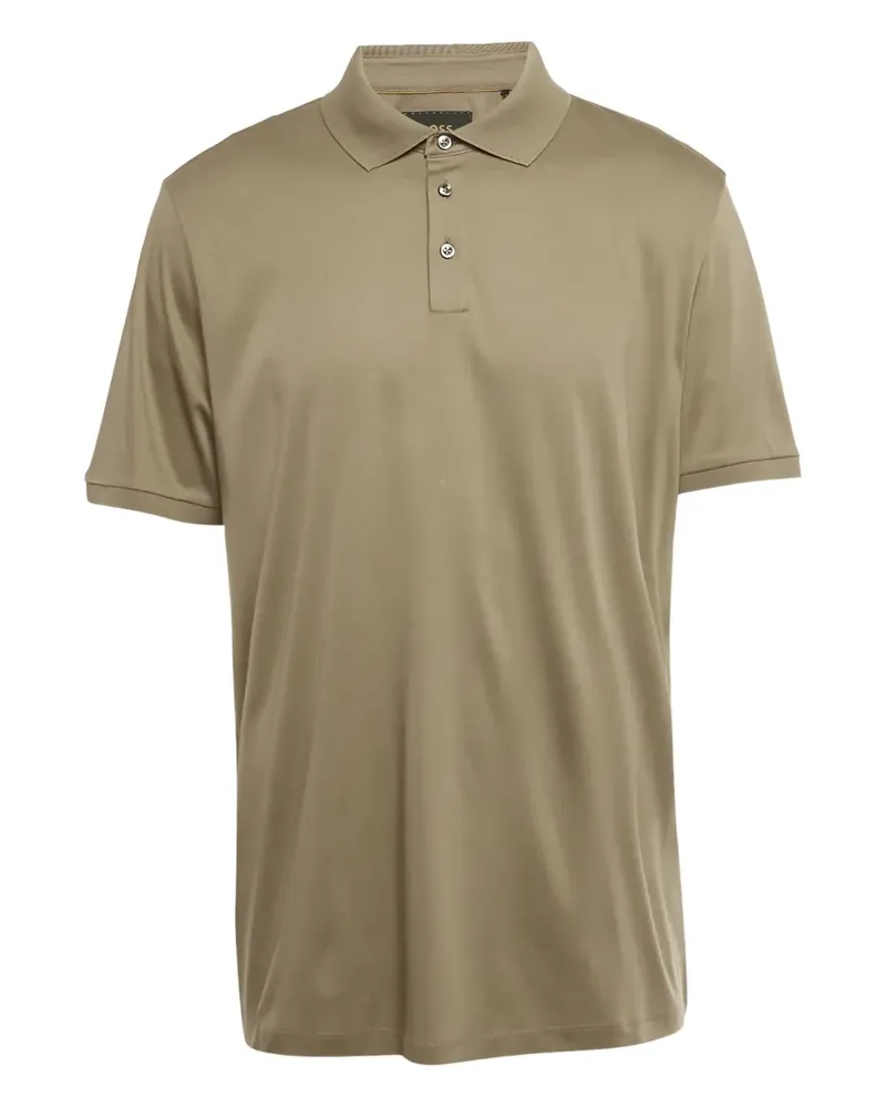 HUGO BOSS Geknöpftes Jersey-Poloshirt - Grau Grau
