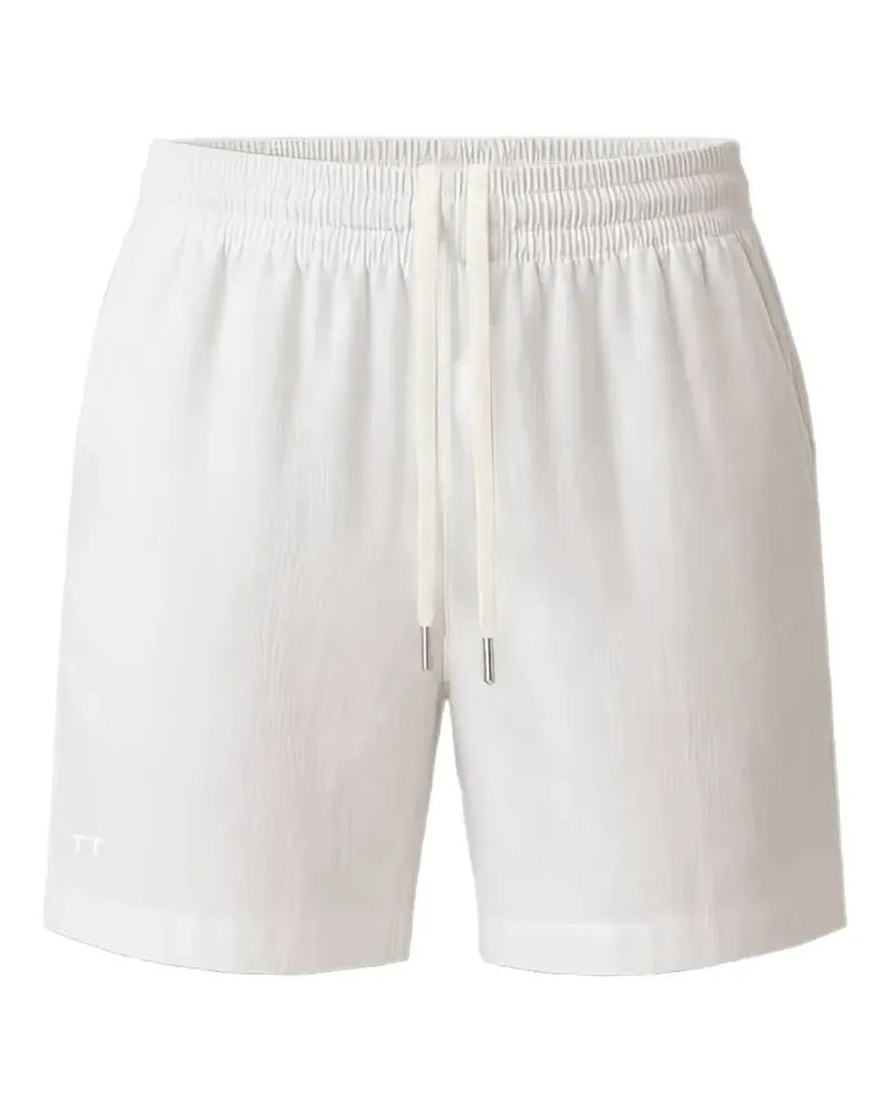 TRUE TRIBE Shorts aus Leinen mit Kordelzug - Weiß Weiß