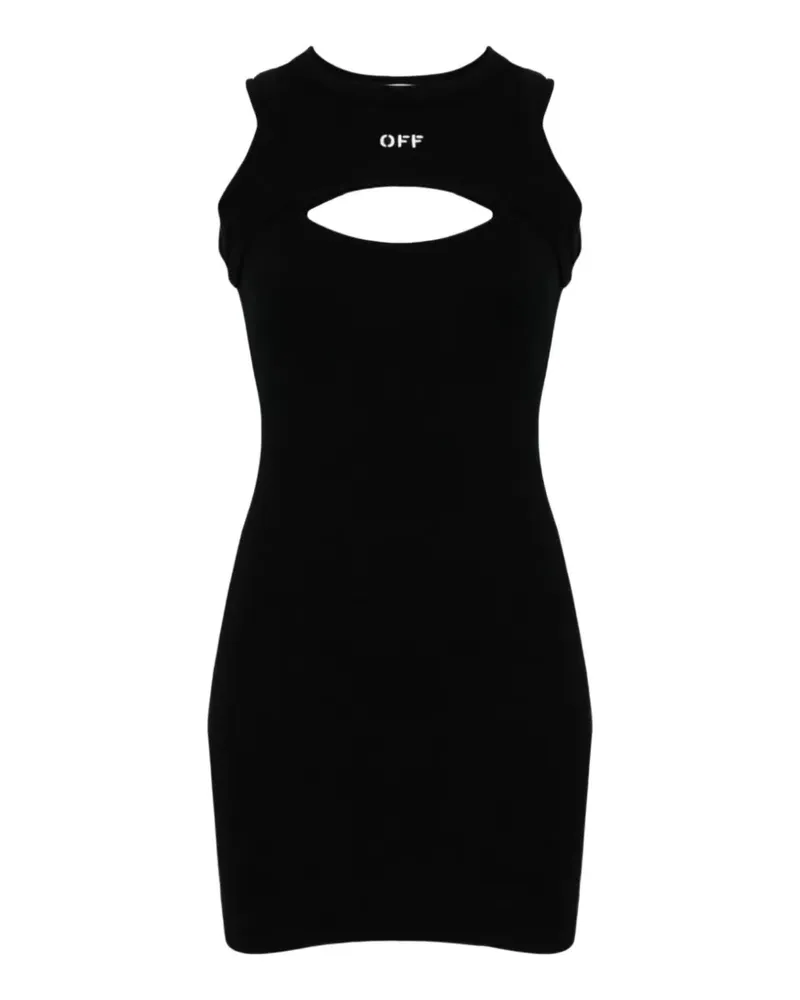 OFF-WHITE cutout dress - Schwarz Schwarz