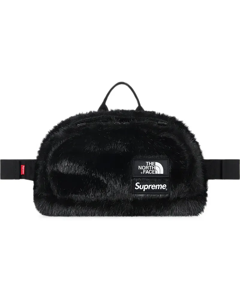 Supreme Being x The North Face faux-fur belt bag - Schwarz Schwarz