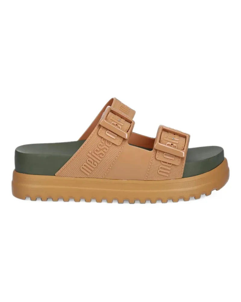 Melissa Cosy M Lover Pantoletten mit Logo-Print - Nude Nude