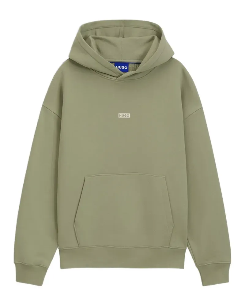 HUGO BOSS logo-detail hoodie in cotton terry - Grün Grün