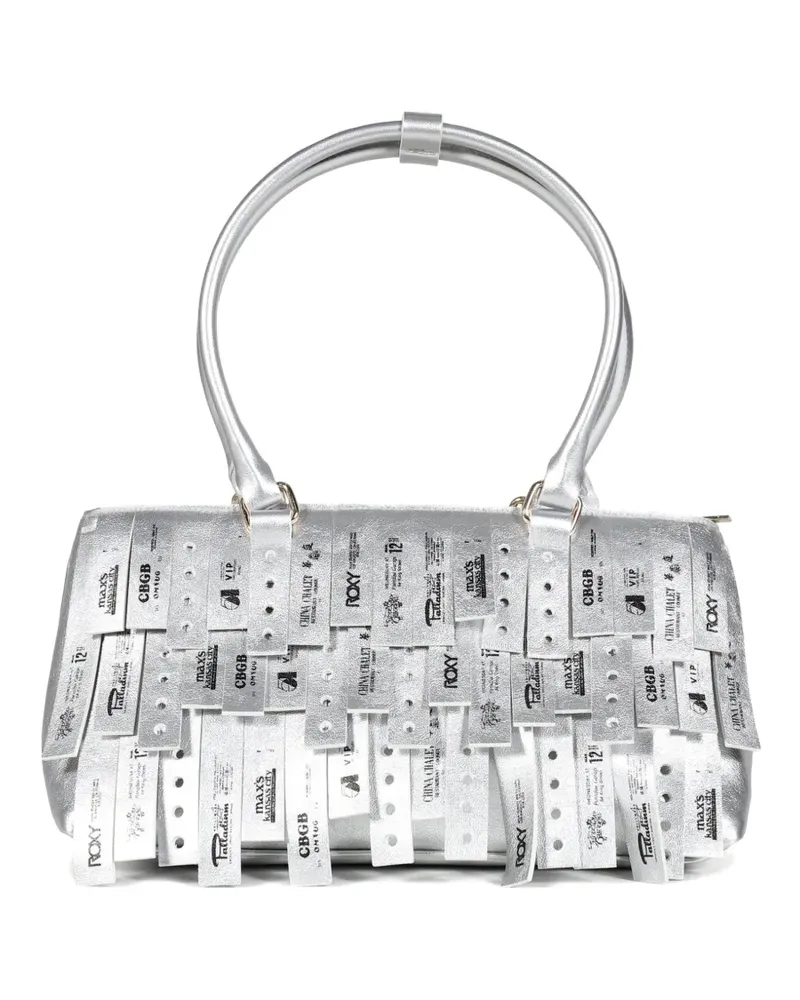 Praying Tote Bag mit Quaste - Grau Grau