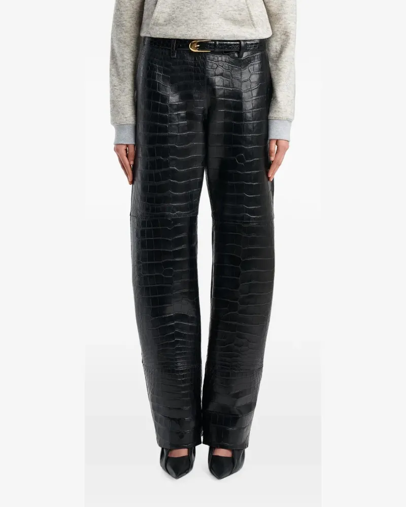 KHAITE Hunter Hose - Schwarz Schwarz