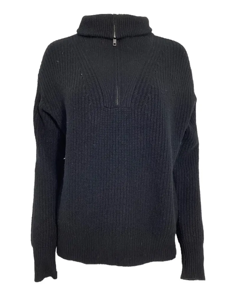 Nili Lotan Pullover mit Reißverschluss - Schwarz Schwarz