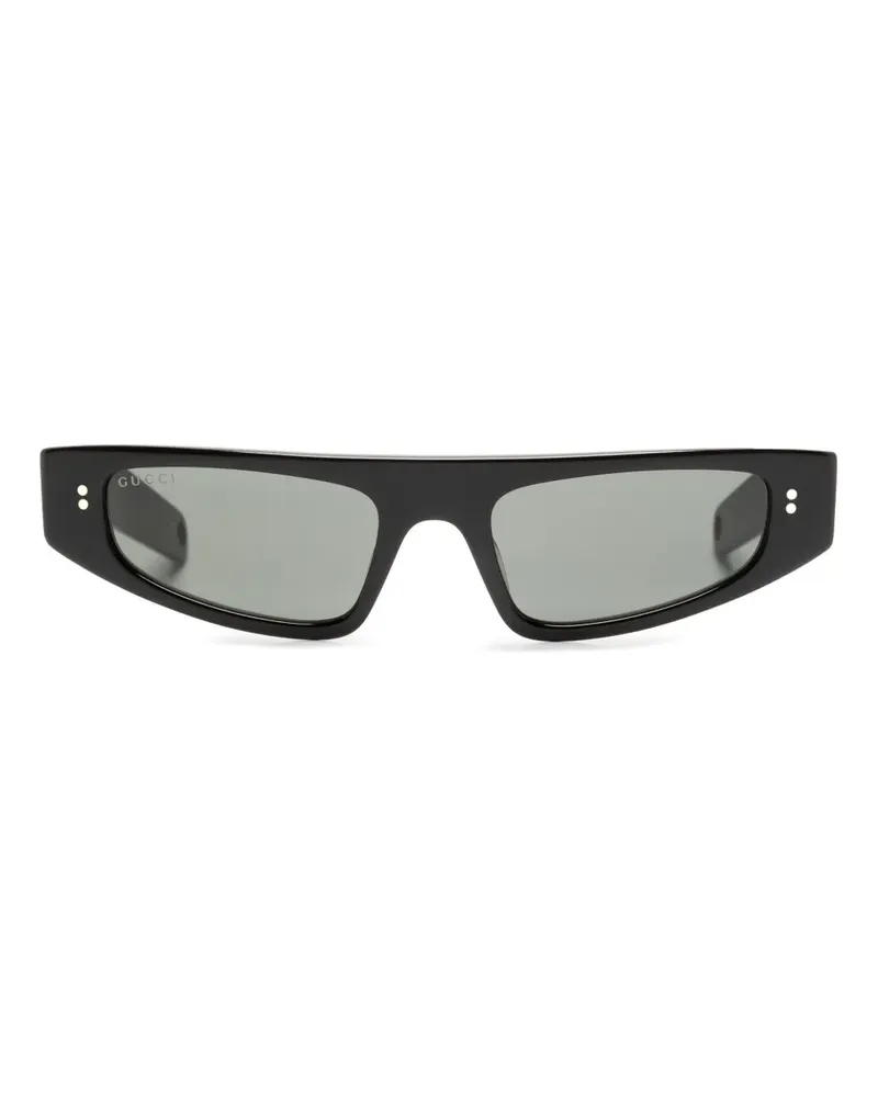 Gucci Klassische Cat-Eye-Sonnenbrille - Schwarz Schwarz
