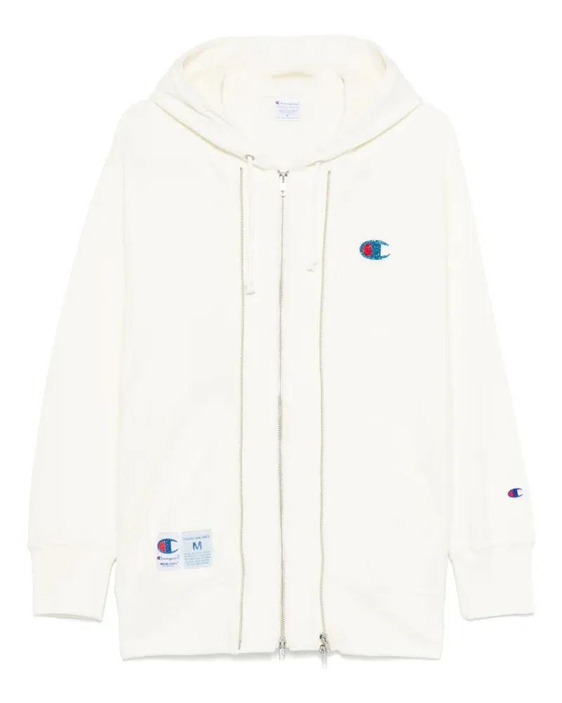 Undercover x Champion Hoodie mit Logo-Patch - Weiß Weiß