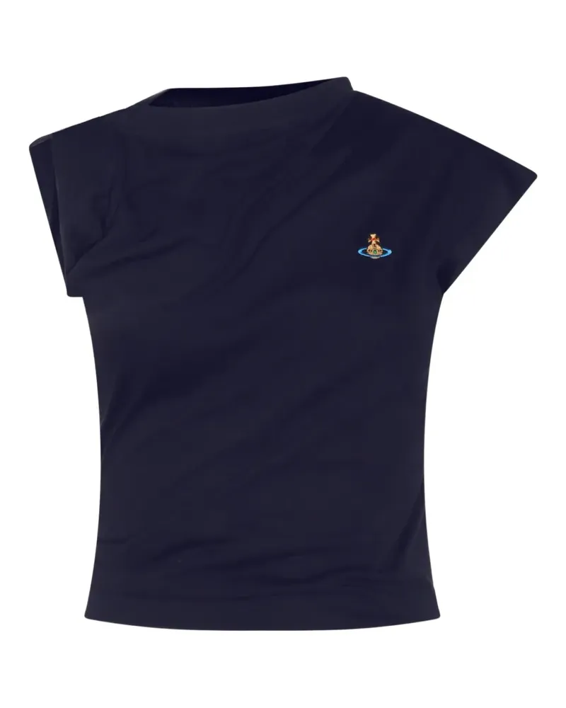 Vivienne Westwood Hebo gathered T-shirt - Blau Blau