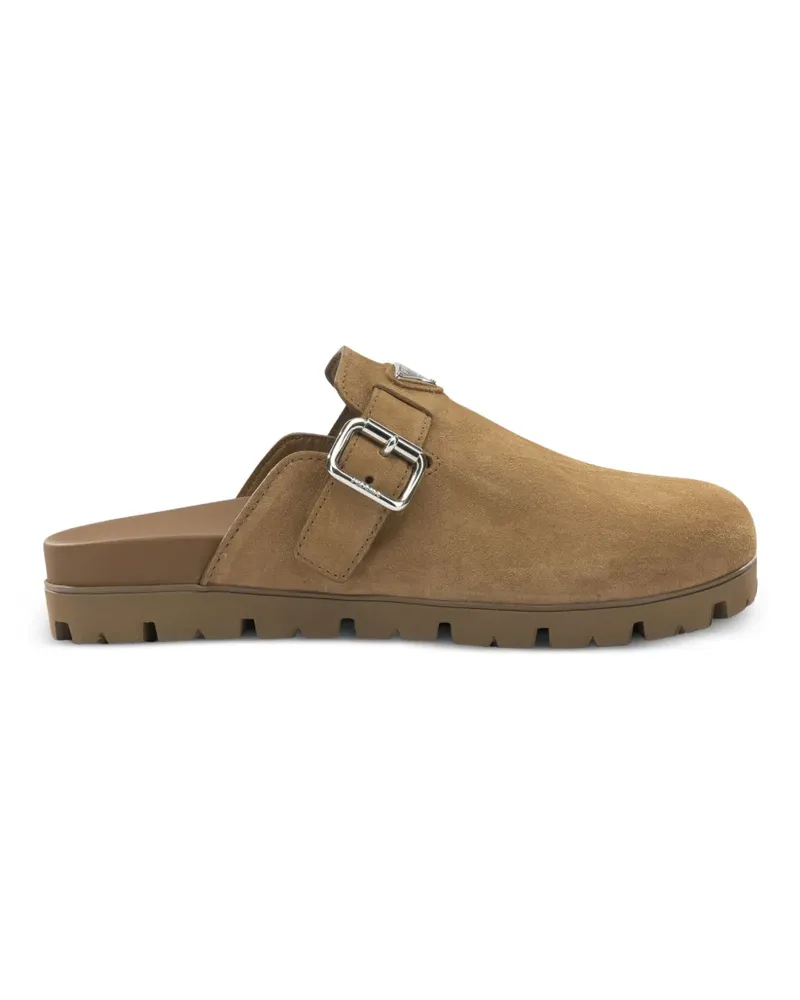 Prada Loafer mit Schnalle - Nude Nude