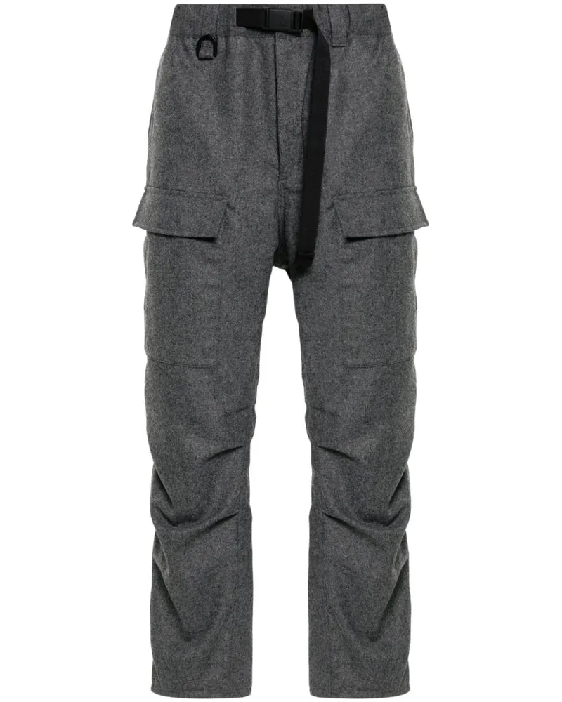 Y-3 Cargohose aus Flanell - Grau Grau