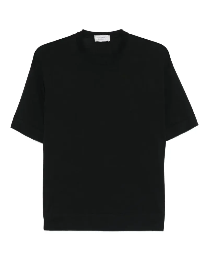 John Smedley Danby fine-knit T-shirt - Schwarz Schwarz
