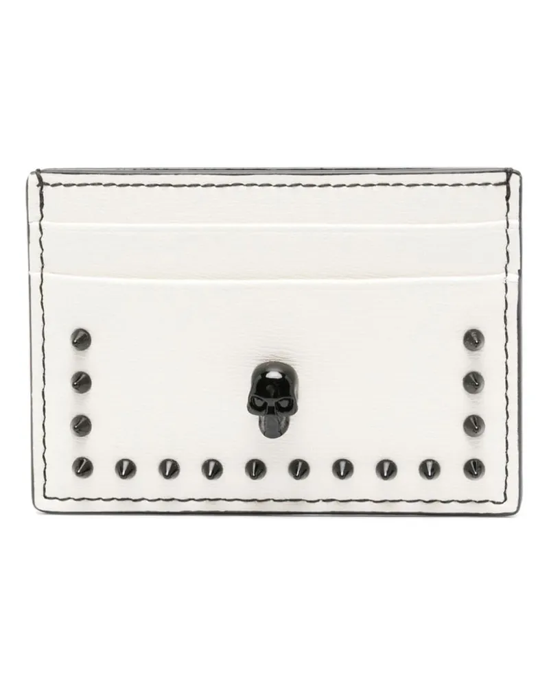 Alexander McQueen Kartenetui mit Totenkopf - Weiß Weiß