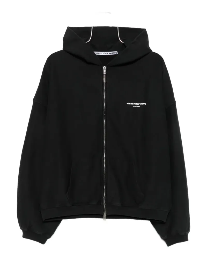 Alexander Wang Hoodie mit Logo-Print - Schwarz Schwarz