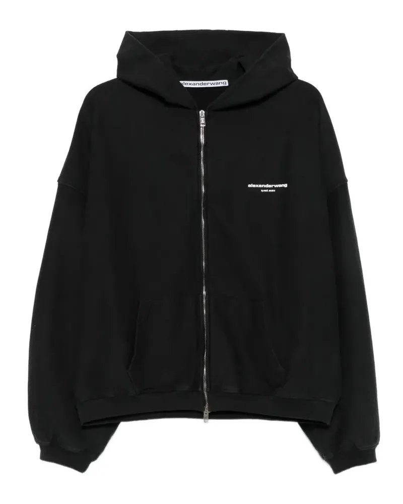 Alexander Wang Hoodie mit Logo-Print - Schwarz Schwarz