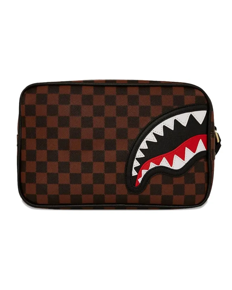 Sprayground Sawtooth Sharks in Paris wash bag - Braun Braun