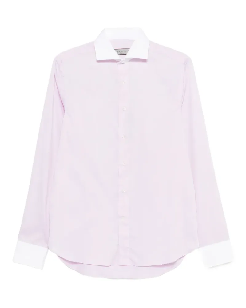 Canali Klassisches Hemd - Rosa Rosa
