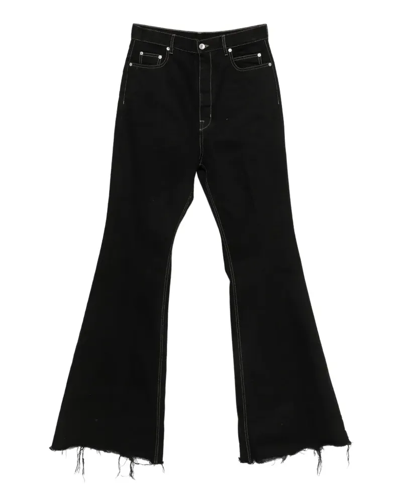 Rick Owens Bloan Bootcut-Jeans mit Kontrastnähten - Schwarz Schwarz