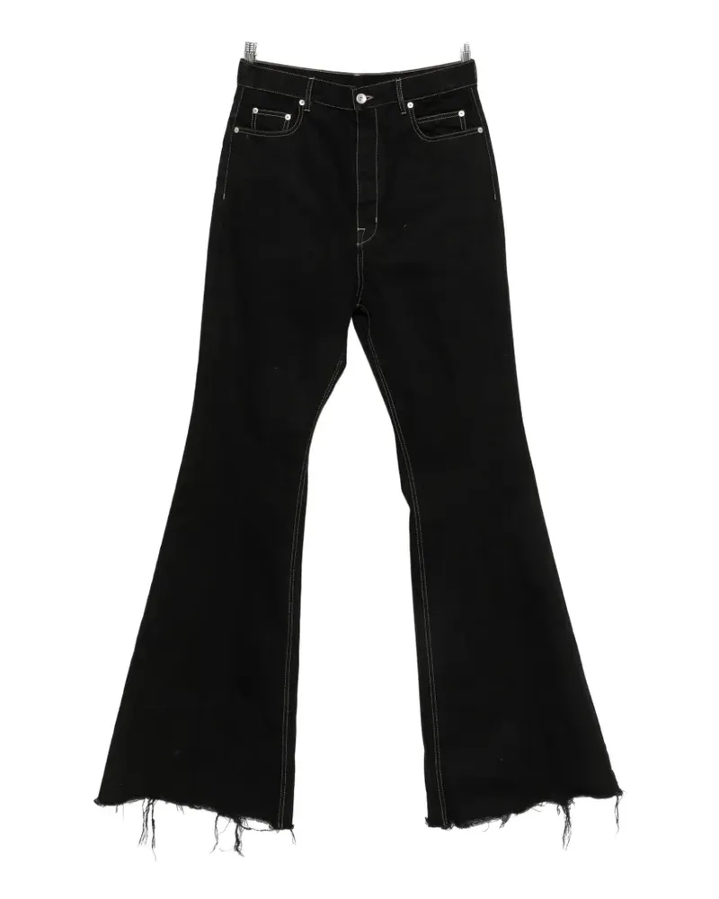 Rick Owens Bloan Bootcut-Jeans mit Kontrastnähten - Schwarz Schwarz