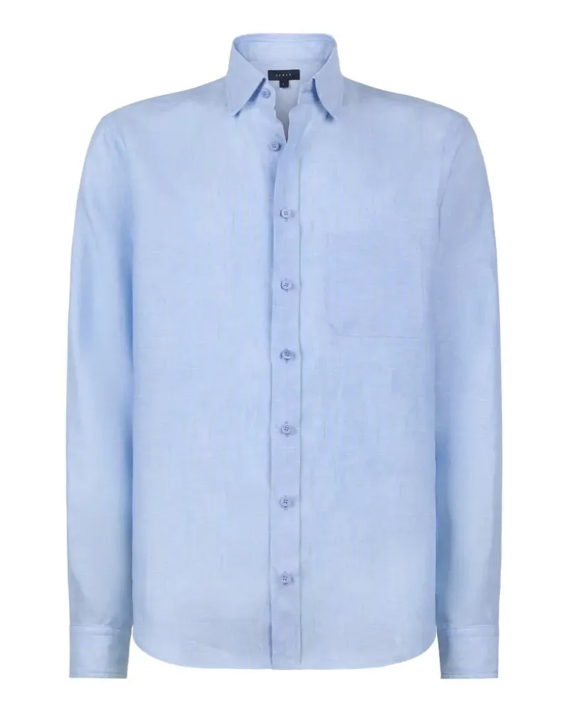 SEASE pinstripe button-down shirt - Blau Blau